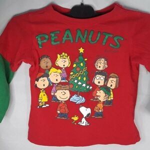 PEANUTS SNOOPY Christmas Long‎  Sleeve TSHIRT 3T